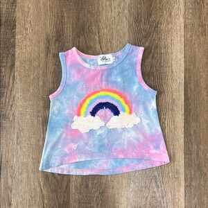 Lola+The Boys,Tie-Dye Rainbow Tank Top for Kids